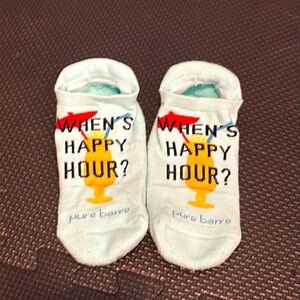Pure Barre Socks-size Medium -Happy Hour